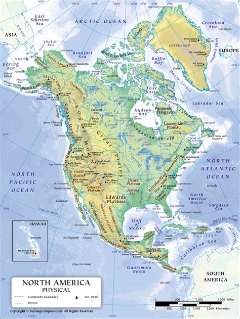 Training and certification options for MAP Physical Map Of North America
